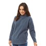 Board Angels Womens Fleece Hoodie Denim Blue