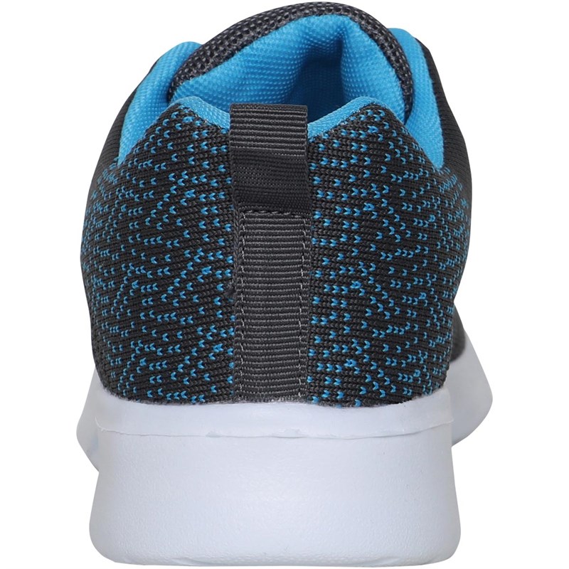 Board Angels Womens Knit Trainers Grey/Blue