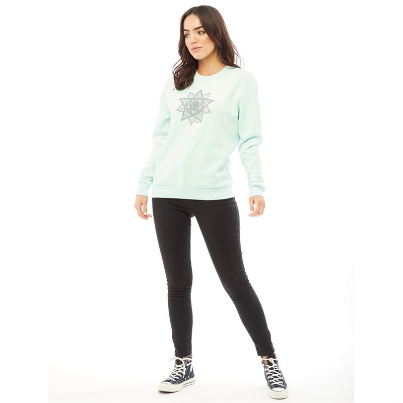Board Angels Dames Sweater Mintgroen