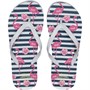 Board Angels Womens Printed Flip Flops White
