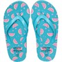 Board Angels Junior Girls Printed Flip Flops Turq