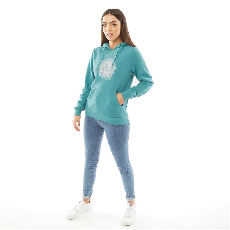 Board Angels Womens Hoodie Teal