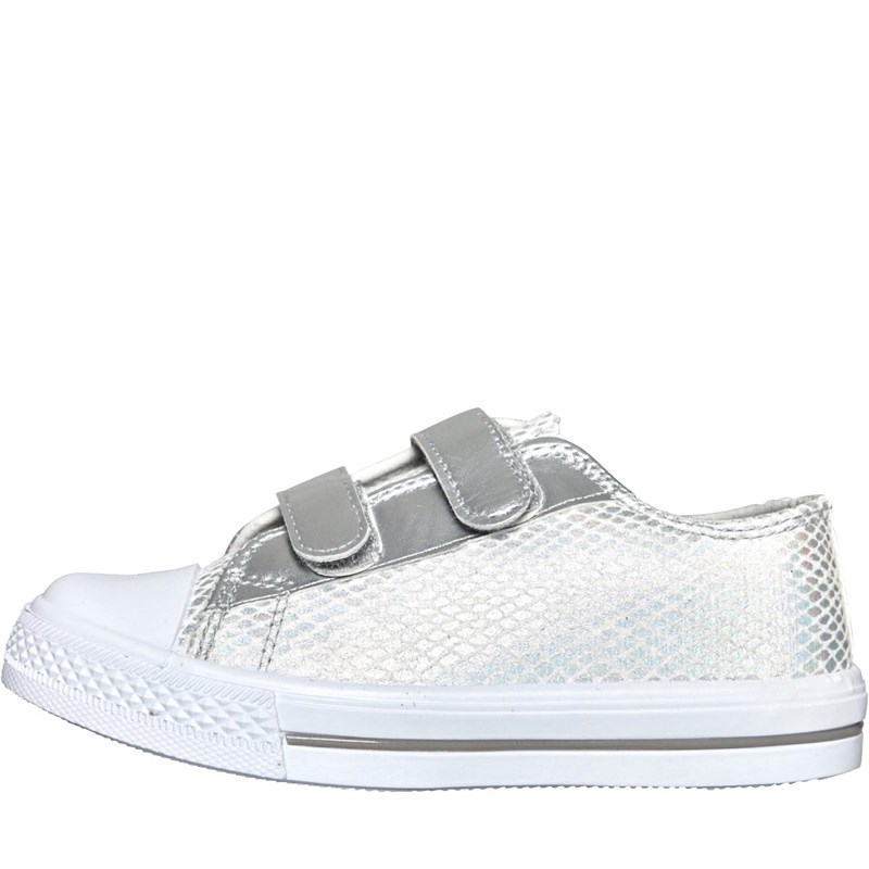 Board Angels Meisjes Foil Print Canvas en gympen Metallic