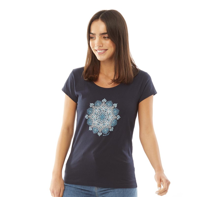 Board Angels Damer T-shirts Marineblå