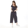 Board Angels Junior Spot Print Jumpsuit Navy/White