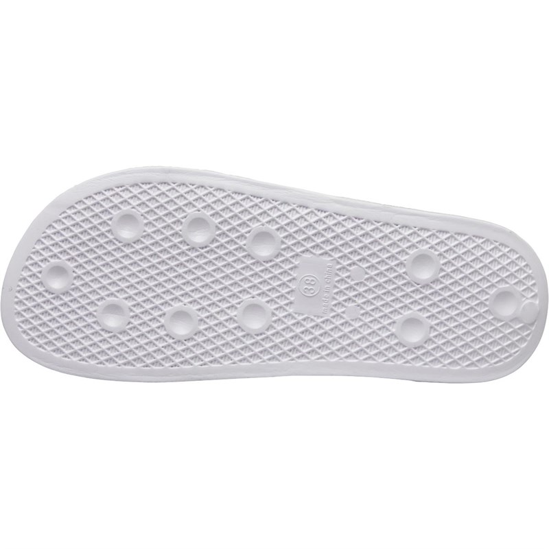 Board Angels Womens Glitter Sliders White/Silver