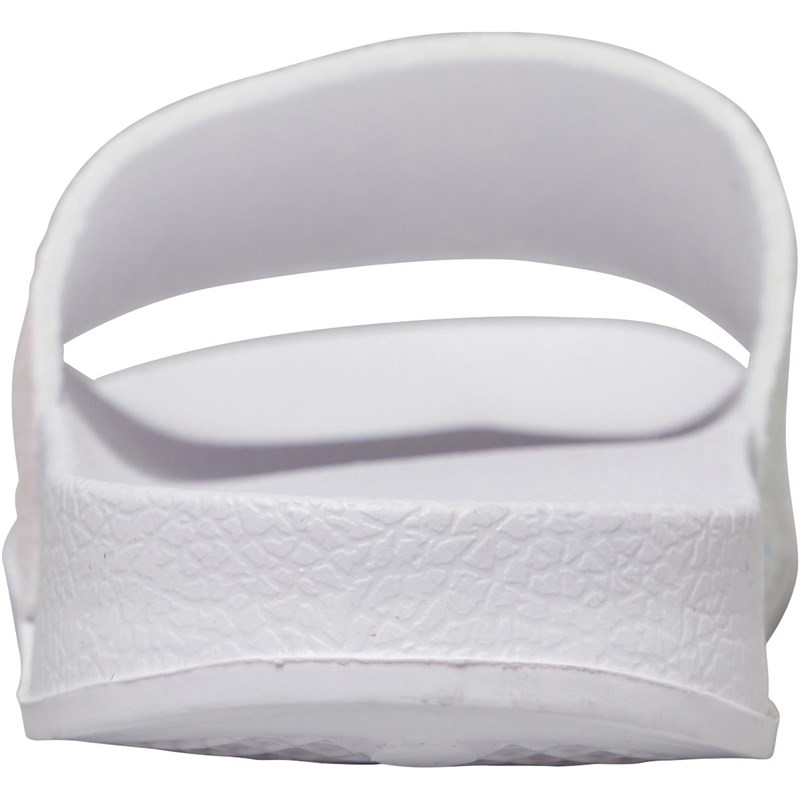 Board Angels Womens Glitter Sliders White/Silver