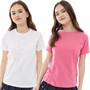 Board Angels Junior Two Pack T-Shirts White/Pink