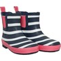 Board Angels Bottes en Caoutchouc Print Short Welly Fille Bleu Marine