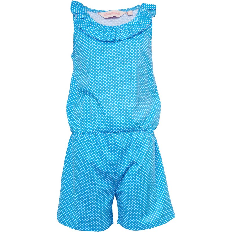 Board Angels Junior Spot Print Playsuit Blue/White