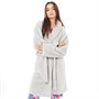 Board Angels Womens Shawl Collar Wellsoft Robe Grey