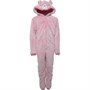 Board Angels Junior Wellsoft Bear Hooded Onesie Dusky Pink