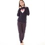 Board Angels Junior Girls Long Sleeved Pyjama Set Navy
