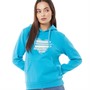Board Angels Womens Heart Print Hoodie Blue