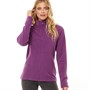 Board Angels Womens 1/4 Zip Microfleece Grape