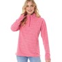 Board Angels Womens 1/4 Zip Fleece Top Pink