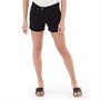 Board Angels Girls Twill Shorts With Frayed Hem Black
