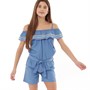 Board Angels Kids Chambray Playsuit Blue