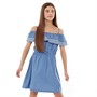 Board Angels Kids Chambray Dress Blue