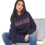 Board Angels Damen Kapuzenpullover Navy