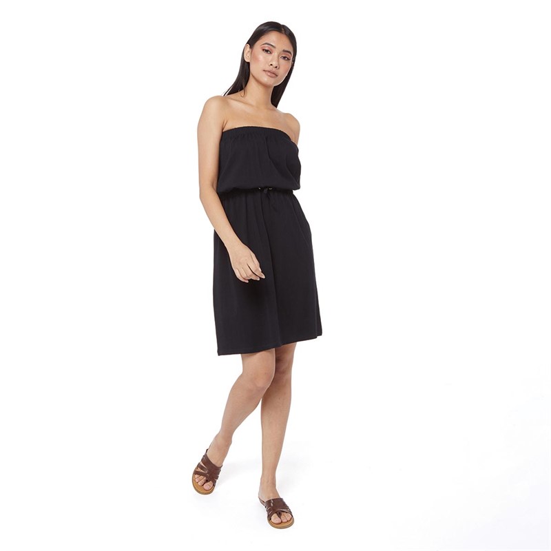 Board Angels Womens Bandeau Dress Black