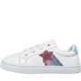 Board Angels Junior Girls Glitter Stripe Trainers White