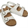 Board Angels Girls Double Strap Sandal White