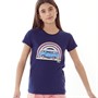 Board Angels Kids VW Rainbow Shore T-Shirt Navy