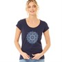 Board Angels Womens Mandala Print T-Shirt Navy
