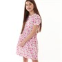 Board Angels Kids Short Sleeve Dress Pink Floral