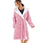 Board Angels Womens Wellsoft Hooded Robe Pink