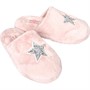 Board Angels Womens Star Faux Fur Mule Slippers Pink