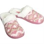 Board Angels Womens Fairisle Chenille Mule Slippers Pink