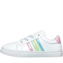 Board Angels Girls Glitter Stripe Trainers White