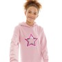 Board Angels Girls Longline Hoodie Pink