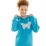 Board Angels Girls Hoodie Blue