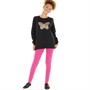 Board Angels Girls Tunic Top And Leggings Set Black/Pink
