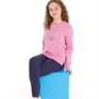 Board Angels Girls Tunic Top And Leggings Set Pink/Navy