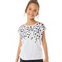 Board Angels Girls Leopard T-Shirt Grey Marl