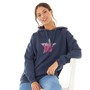 Board Angels Womens Star Print Hoodie Ombre Blue