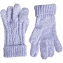 Board Angels Girls Knitted Cable Gloves Purple