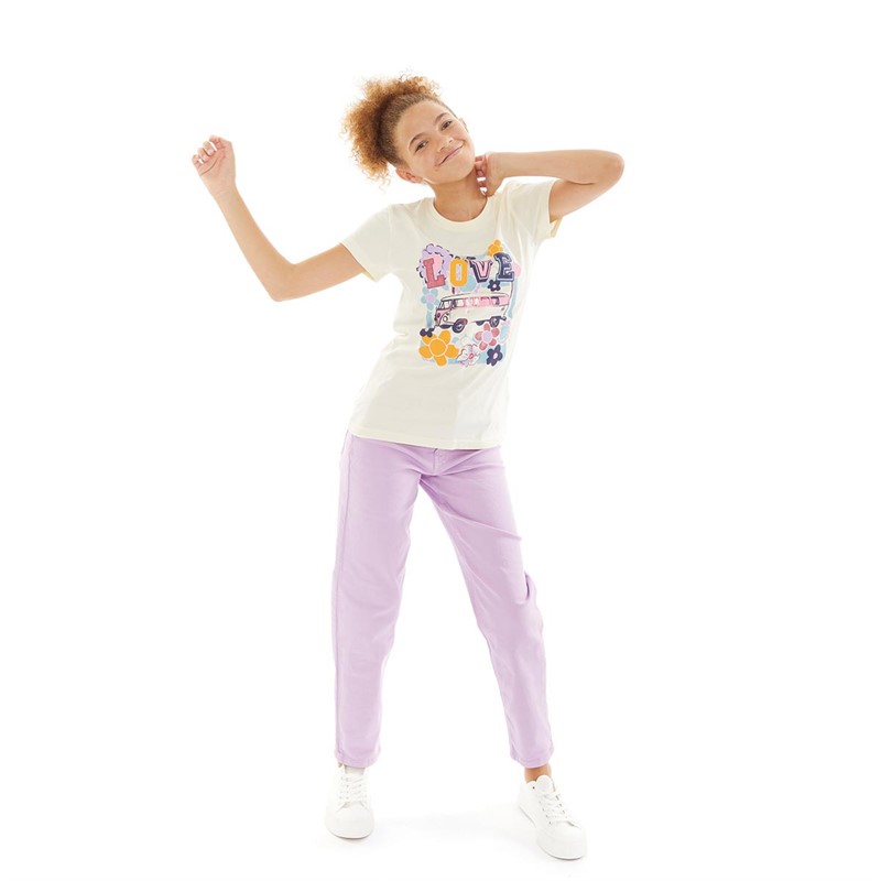 Board Angels Girls VW T-Shirt Winter White