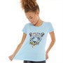 Board Angels Girls Leopard T-Shirt Blue