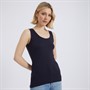Board Angels Womens Scoop Neck Ribbed Vest Navy