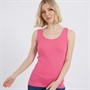 Board Angels Womens Scoop Neck Ribbed Vest Pink