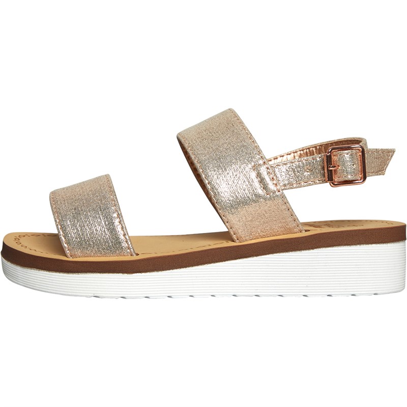 Board Angels Junior Girls Metallic Sandals Rose Gold