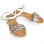 Board Angels Junior Girls Diamante Trim Sandals White