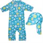 Board Angels Infant Girls Sun Suit And Sun Hat Multi