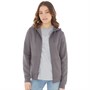 Board Angels Womens Zip-Through Hoodie Charcoal