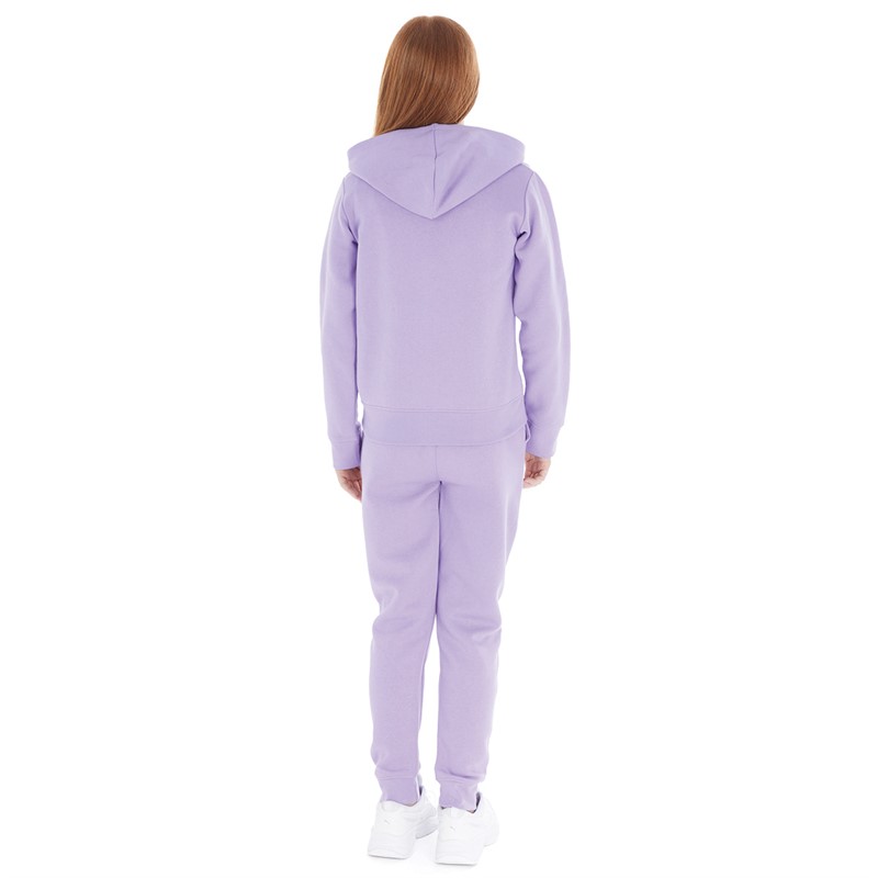 Board Angels Girls Zip Through Hoodie And Joggers Set Lilac